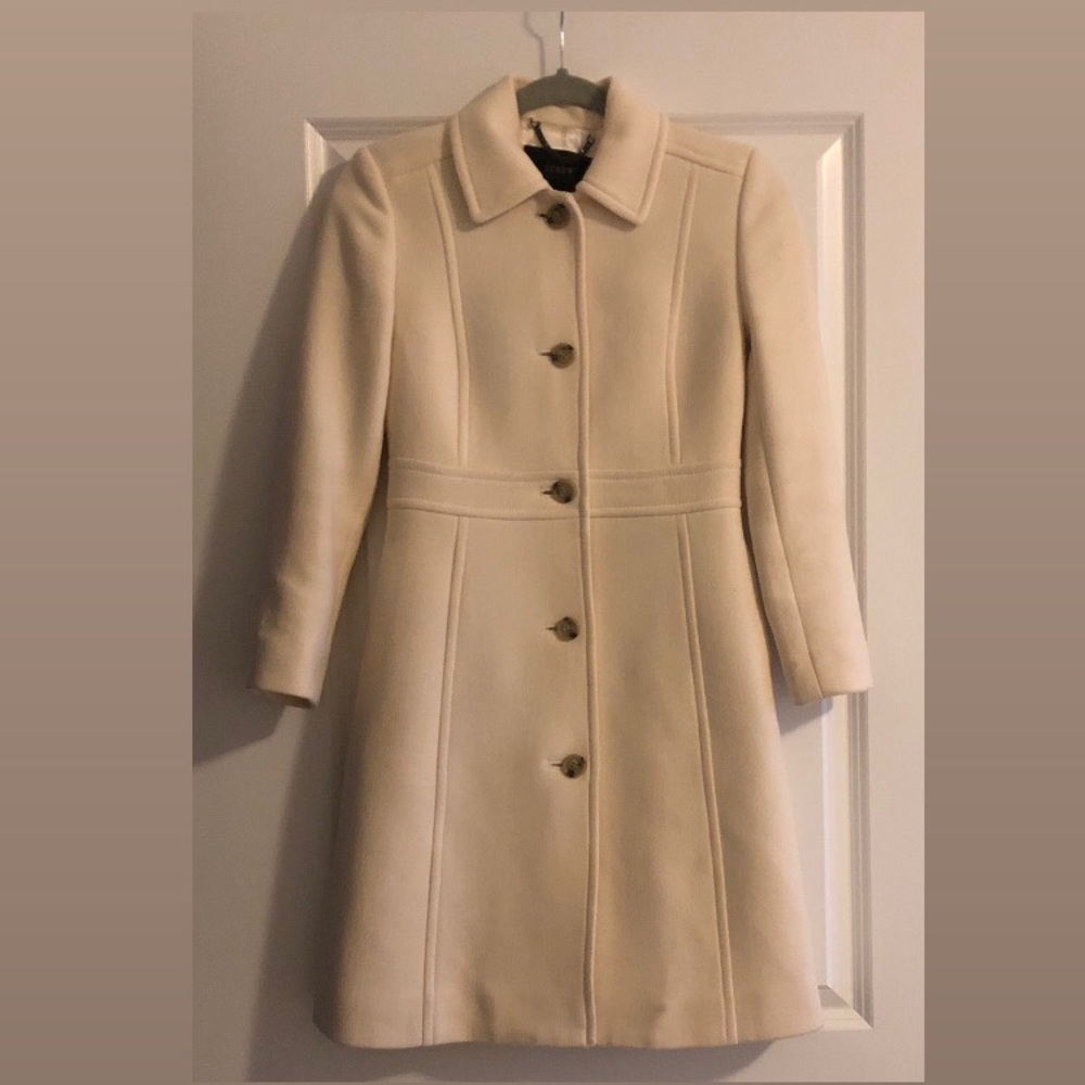 J.Crew Women's Lady Day Coat in Italian Double-Cloth Wool with Thinsulate